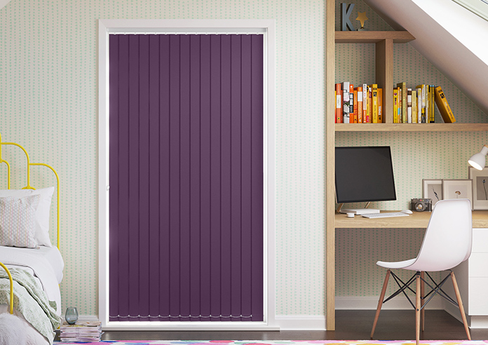 Trinity (FR Blackout), Venetian Purple - Vertical Blind - Image 6